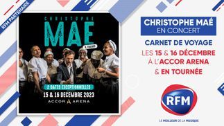 Christophe Maé "Carnet de voyage" : en concert à l’Accor Arena les 15 et 16 décembre et en tournée 